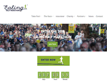 Tablet Screenshot of ealinghalfmarathon.com